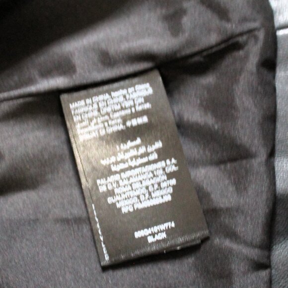 BEBE Black Pleather Belted Vest, XS - Picture 6 of 8